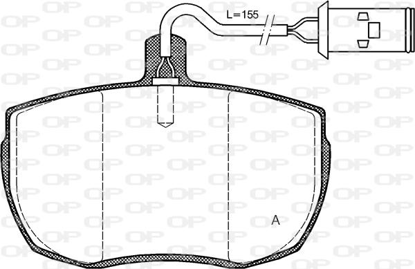 Open Parts BPA0056.22 - Гальмівні колодки, дискові гальма avtolavka.club