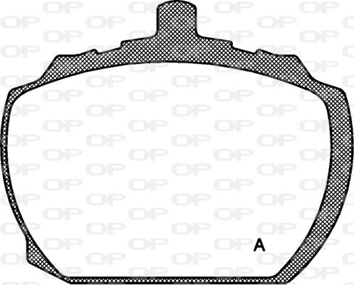 Open Parts BPA0058.10 - Гальмівні колодки, дискові гальма avtolavka.club