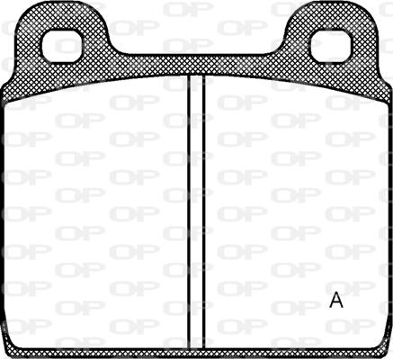 Open Parts BPA0002.20 - Гальмівні колодки, дискові гальма avtolavka.club