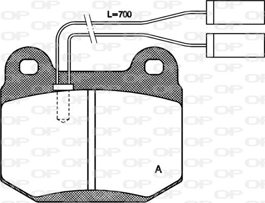 Open Parts BPA0014.01 - Гальмівні колодки, дискові гальма avtolavka.club