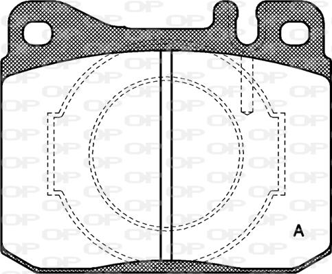 Open Parts BPA0010.40 - Гальмівні колодки, дискові гальма avtolavka.club