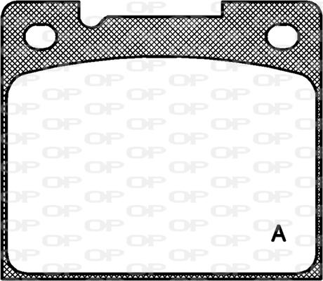 Open Parts BPA0039.30 - Гальмівні колодки, дискові гальма avtolavka.club