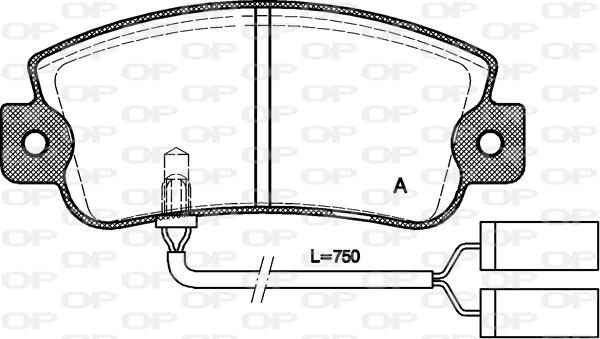 Unipart GBP790AF - Гальмівні колодки, дискові гальма avtolavka.club