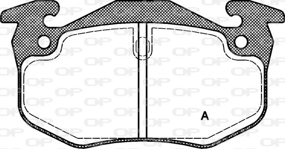 Open Parts BPA0144.50 - Гальмівні колодки, дискові гальма avtolavka.club