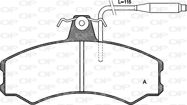 Open Parts BPA0143.02 - Гальмівні колодки, дискові гальма avtolavka.club