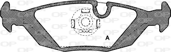 Open Parts BPA0155.00 - Гальмівні колодки, дискові гальма avtolavka.club