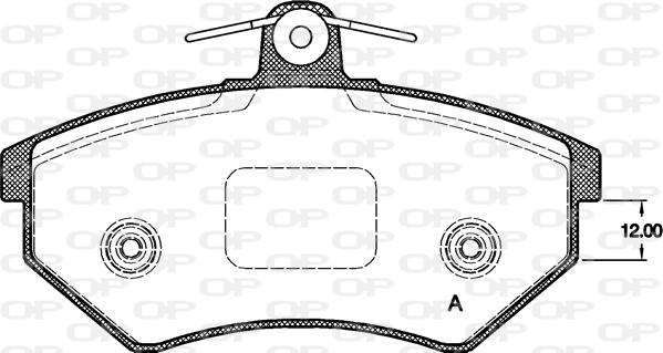 Open Parts BPA0134.40 - Гальмівні колодки, дискові гальма avtolavka.club