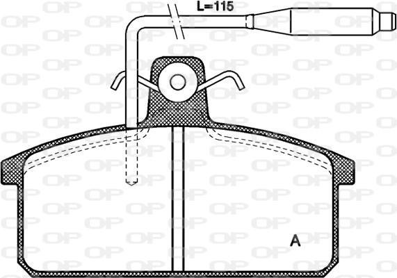 Open Parts BPA0128.02 - Гальмівні колодки, дискові гальма avtolavka.club