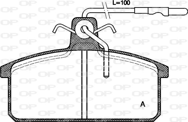 Open Parts BPA0128.32 - Гальмівні колодки, дискові гальма avtolavka.club