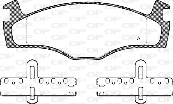 Open Parts BPA0171.10 - Гальмівні колодки, дискові гальма avtolavka.club