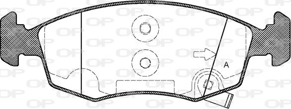 Open Parts BPA0172.50 - Гальмівні колодки, дискові гальма avtolavka.club