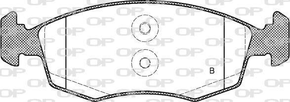 Open Parts BPA0172.52 - Гальмівні колодки, дискові гальма avtolavka.club