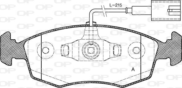 Open Parts BPA0172.52 - Гальмівні колодки, дискові гальма avtolavka.club