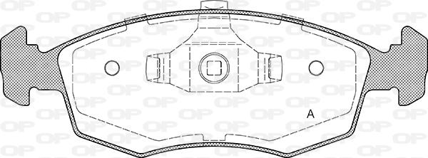 Open Parts BPA0172.34 - Гальмівні колодки, дискові гальма avtolavka.club