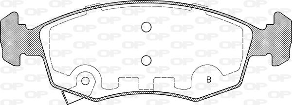 Open Parts BPA0172.34 - Гальмівні колодки, дискові гальма avtolavka.club