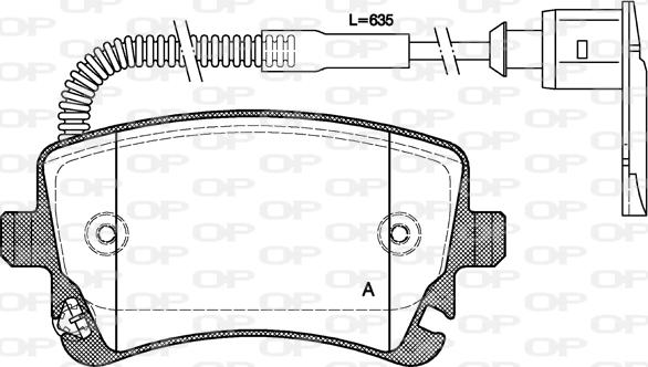 Open Parts BPA0897.02 - Гальмівні колодки, дискові гальма avtolavka.club