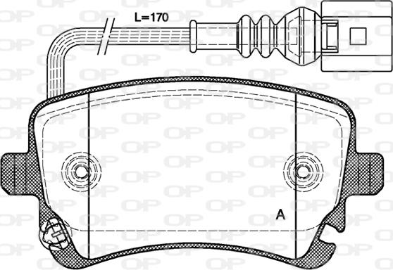 Open Parts BPA0897.11 - Гальмівні колодки, дискові гальма avtolavka.club
