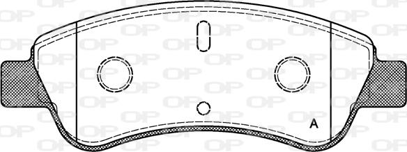 Open Parts BPA0840.10 - Гальмівні колодки, дискові гальма avtolavka.club