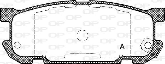 Open Parts BPA0853.02 - Гальмівні колодки, дискові гальма avtolavka.club