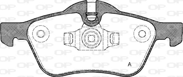 Open Parts BPA0864.00 - Гальмівні колодки, дискові гальма avtolavka.club