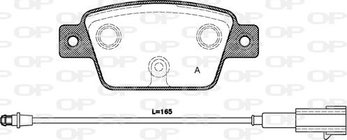 Open Parts BPA0861.12 - Гальмівні колодки, дискові гальма avtolavka.club