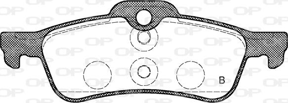 Open Parts BPA0862.02 - Гальмівні колодки, дискові гальма avtolavka.club