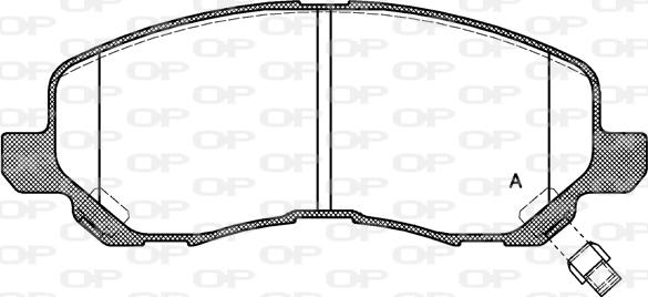 Open Parts BPA0804.12 - Гальмівні колодки, дискові гальма avtolavka.club