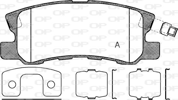 Open Parts BPA0803.12 - Гальмівні колодки, дискові гальма avtolavka.club