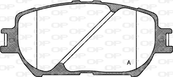 Open Parts BPA0884.00 - Гальмівні колодки, дискові гальма avtolavka.club