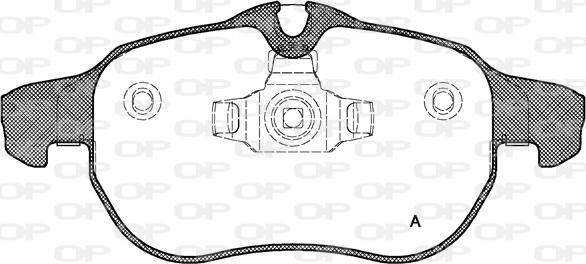 Open Parts BPA0888.00 - Гальмівні колодки, дискові гальма avtolavka.club