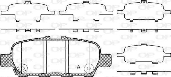 Open Parts BPA0876.41 - Гальмівні колодки, дискові гальма avtolavka.club