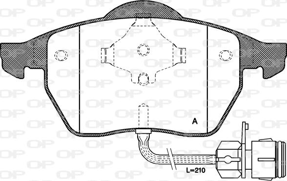 Open Parts BPA0390.02 - Гальмівні колодки, дискові гальма avtolavka.club