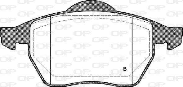 Open Parts BPA0390.11 - Гальмівні колодки, дискові гальма avtolavka.club