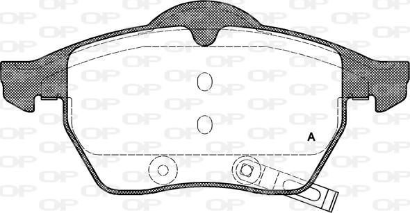 Open Parts BPA0390.32 - Гальмівні колодки, дискові гальма avtolavka.club