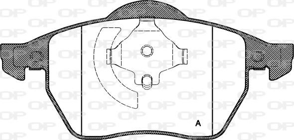 Open Parts BPA0390.20 - Гальмівні колодки, дискові гальма avtolavka.club