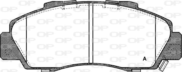 Open Parts BPA0351.32 - Гальмівні колодки, дискові гальма avtolavka.club