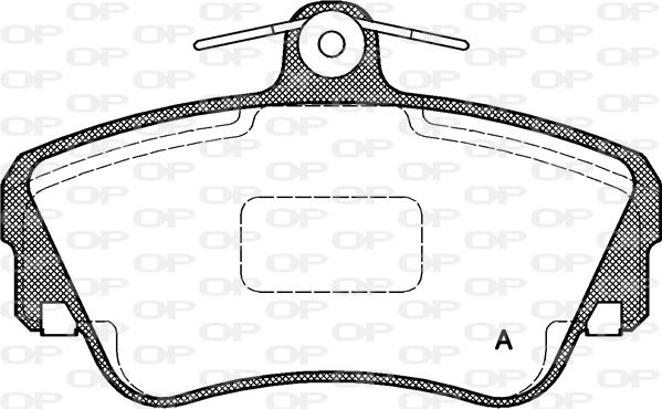 Open Parts BPA0309.10 - Гальмівні колодки, дискові гальма avtolavka.club