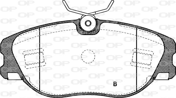 Open Parts BPA0305.72 - Гальмівні колодки, дискові гальма avtolavka.club