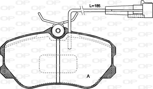 Open Parts BPA0303.02 - Гальмівні колодки, дискові гальма avtolavka.club