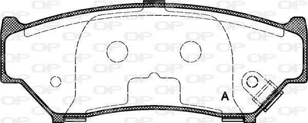 Open Parts BPA0389.12 - Гальмівні колодки, дискові гальма avtolavka.club