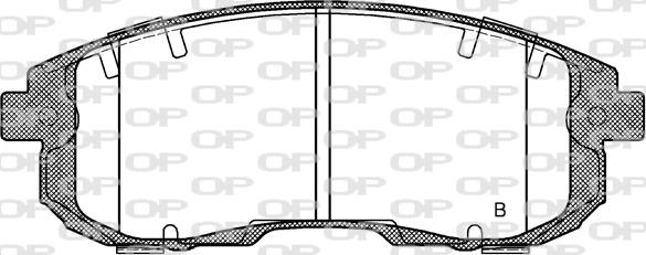 Open Parts BPA0293.11 - Гальмівні колодки, дискові гальма avtolavka.club