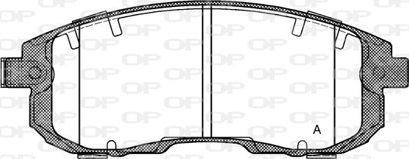 Open Parts BPA0293.11 - Гальмівні колодки, дискові гальма avtolavka.club