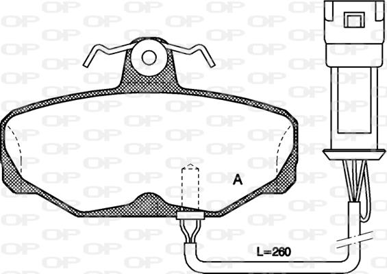 Open Parts BPA0205.02 - Гальмівні колодки, дискові гальма avtolavka.club