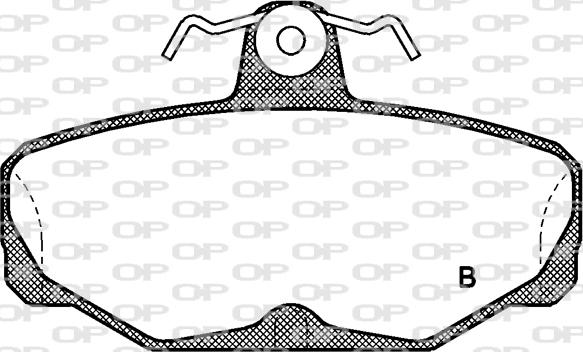 Open Parts BPA0205.02 - Гальмівні колодки, дискові гальма avtolavka.club