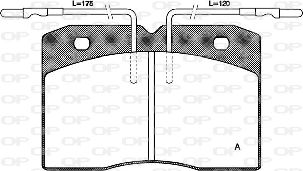 Open Parts BPA0211.04 - Гальмівні колодки, дискові гальма avtolavka.club