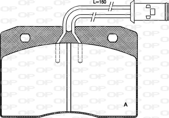 Open Parts BPA0211.12 - Гальмівні колодки, дискові гальма avtolavka.club