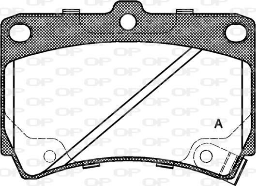 Open Parts BPA0212.42 - Гальмівні колодки, дискові гальма avtolavka.club