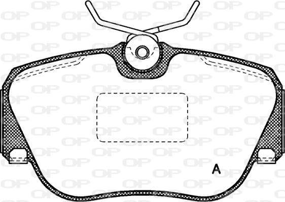 Open Parts BPA0284.00 - Гальмівні колодки, дискові гальма avtolavka.club