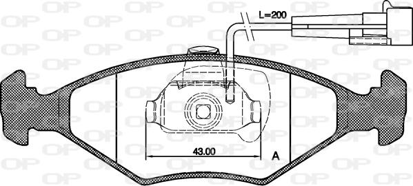 Open Parts BPA0281.42 - Гальмівні колодки, дискові гальма avtolavka.club