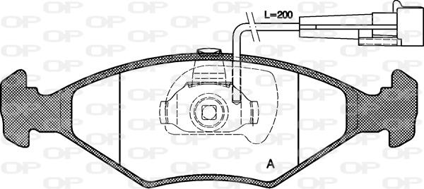 Open Parts BPA0281.32 - Гальмівні колодки, дискові гальма avtolavka.club